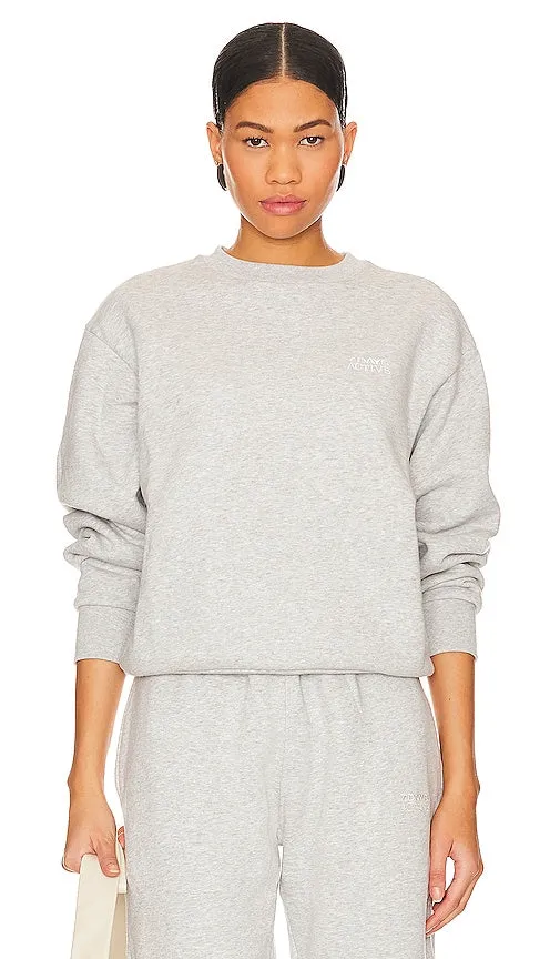 7 Days Active Fitted Crewneck in Light Grey