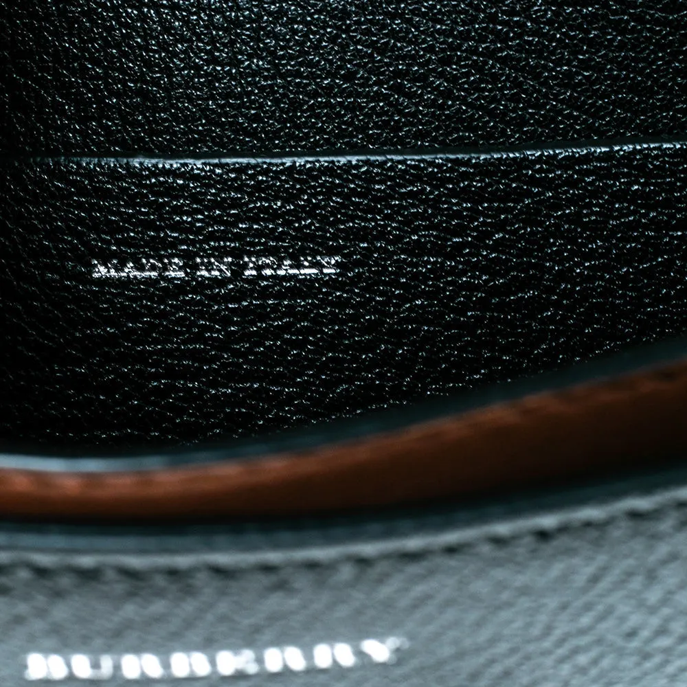 Burberry Brown/Black Leather Small D-Ring Shoulder Bag