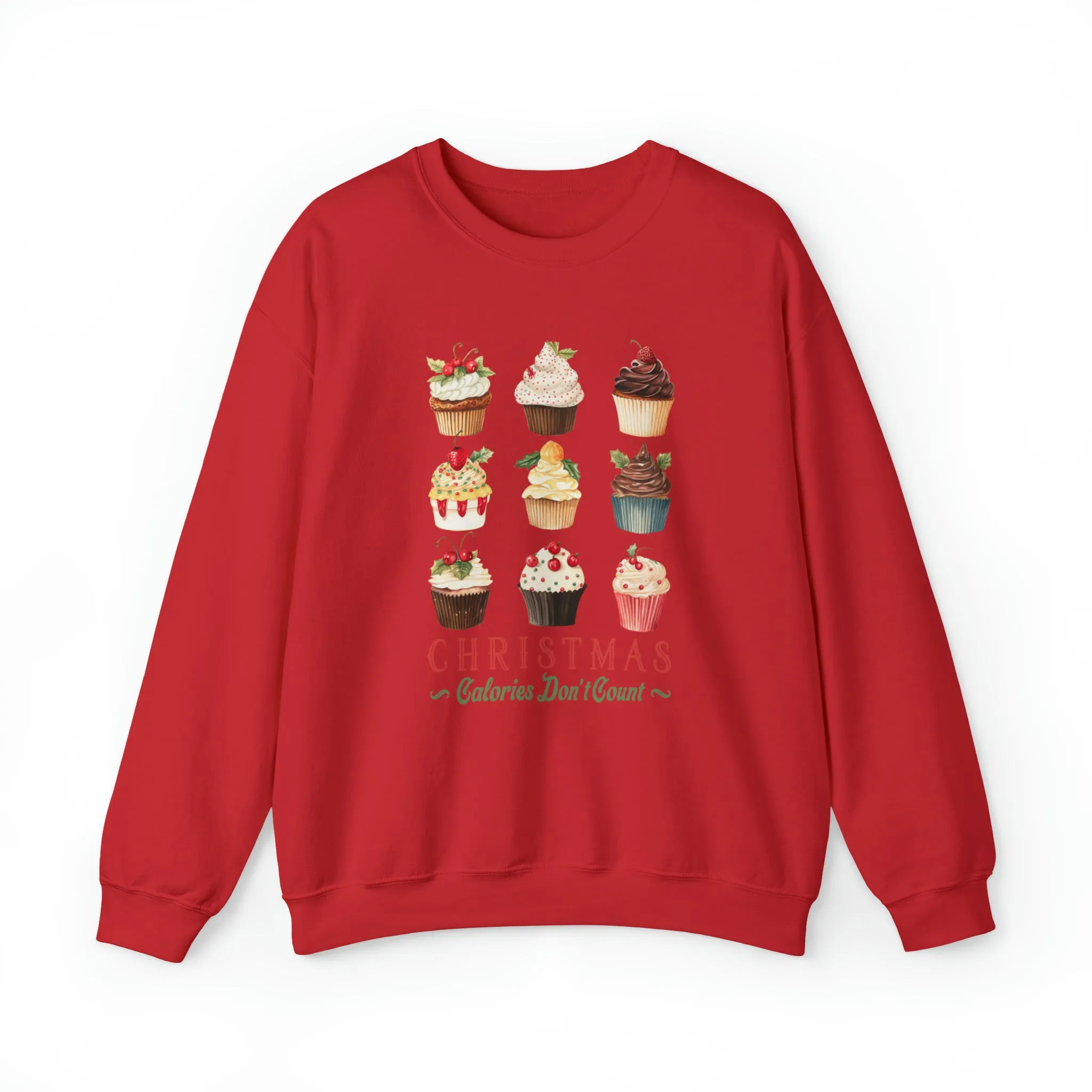 Christmas Calories Don't Count | Christmas Crewneck Sweatshirt | Unisex Sizing