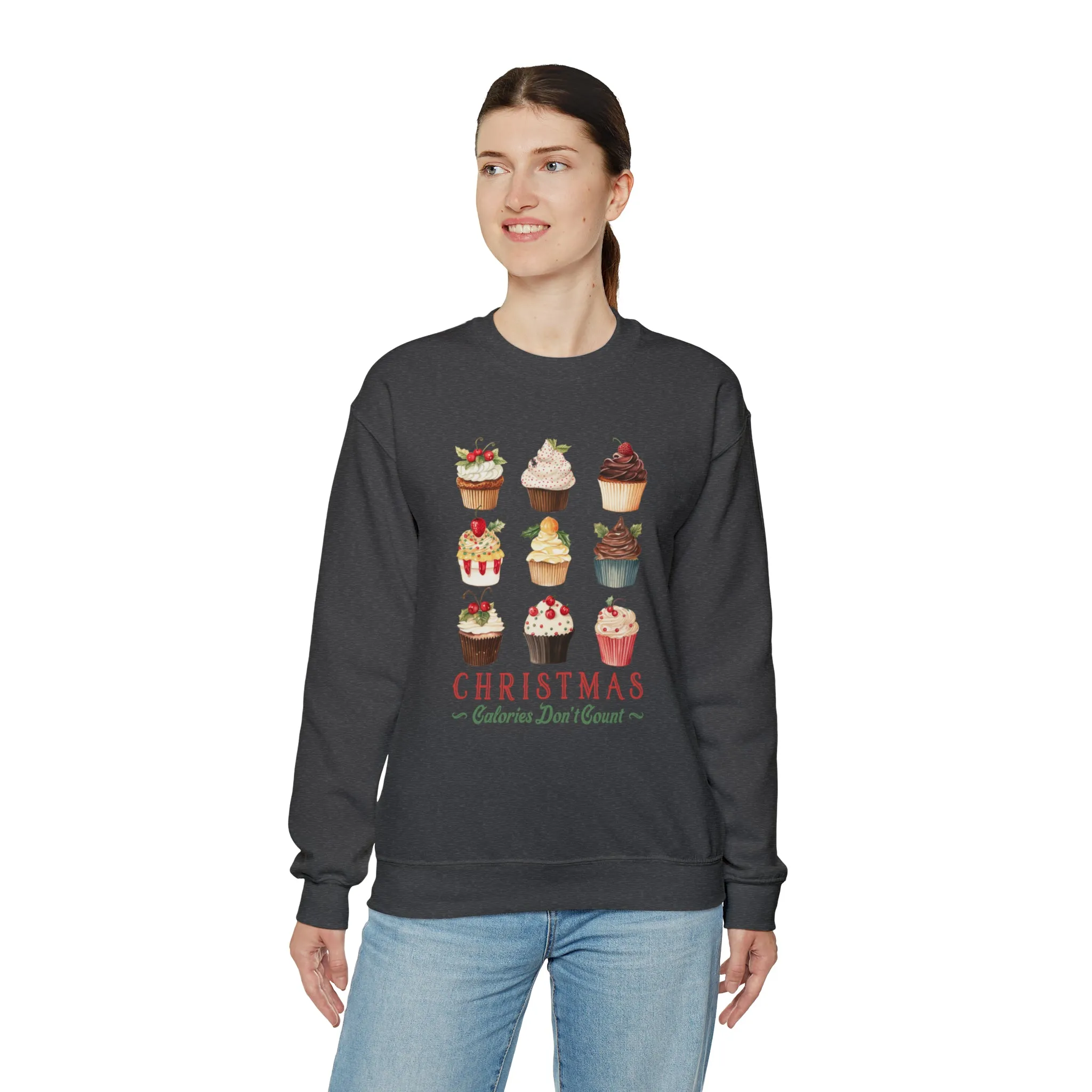 Christmas Calories Don't Count | Christmas Crewneck Sweatshirt | Unisex Sizing