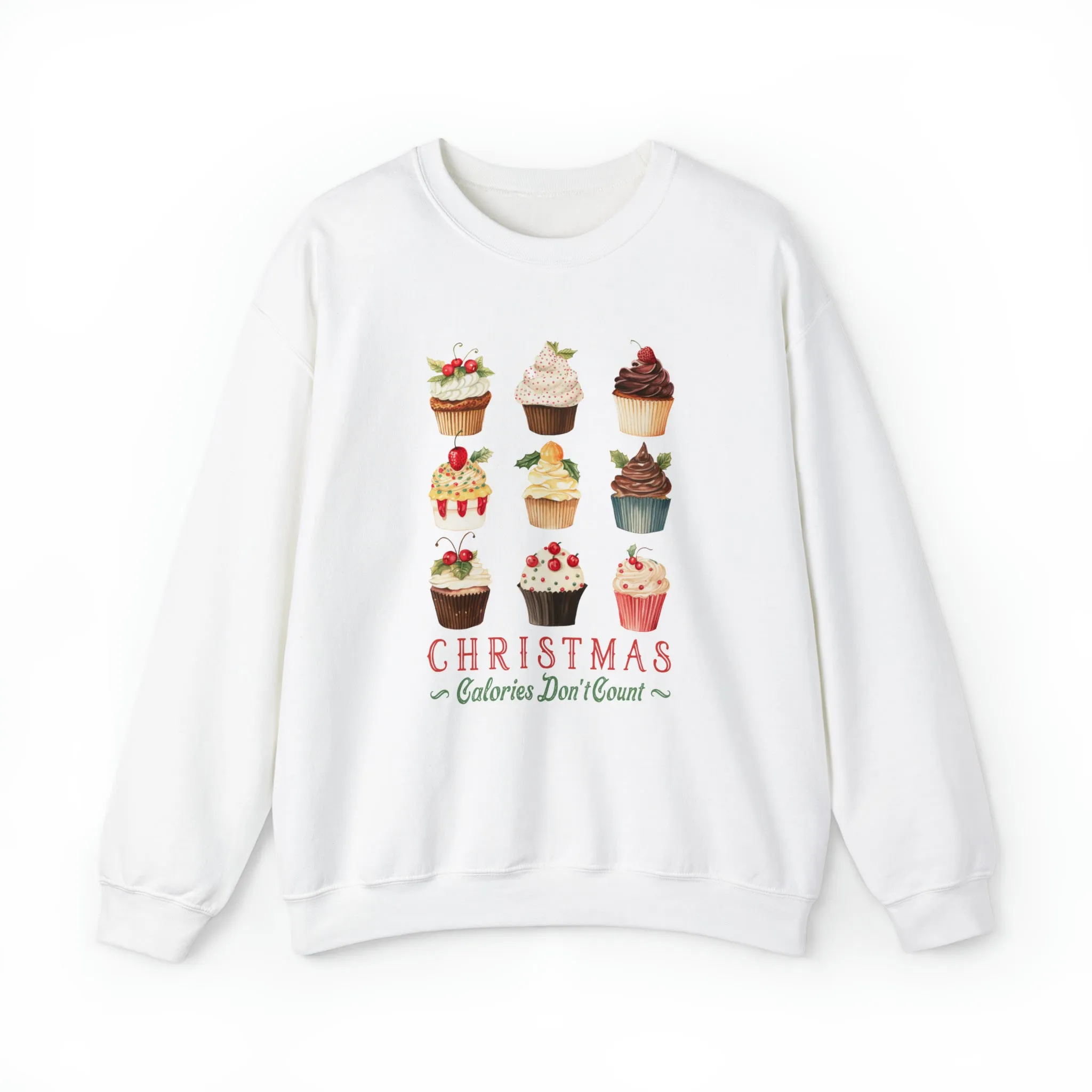 Christmas Calories Don't Count | Christmas Crewneck Sweatshirt | Unisex Sizing