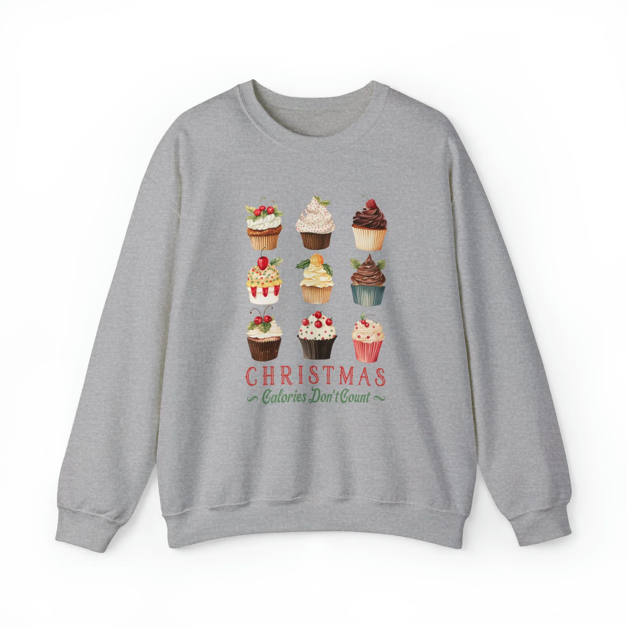 Christmas Calories Don't Count | Christmas Crewneck Sweatshirt | Unisex Sizing