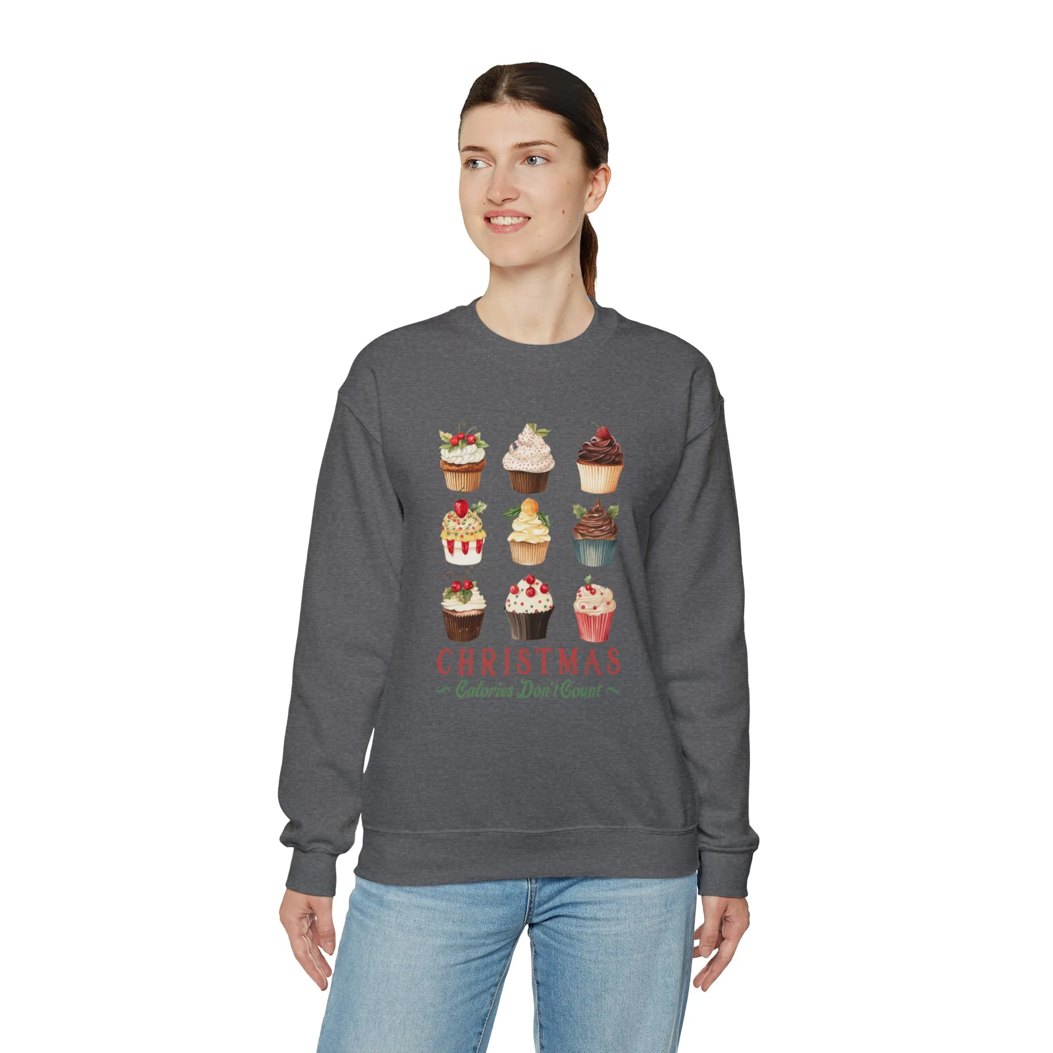 Christmas Calories Don't Count | Christmas Crewneck Sweatshirt | Unisex Sizing