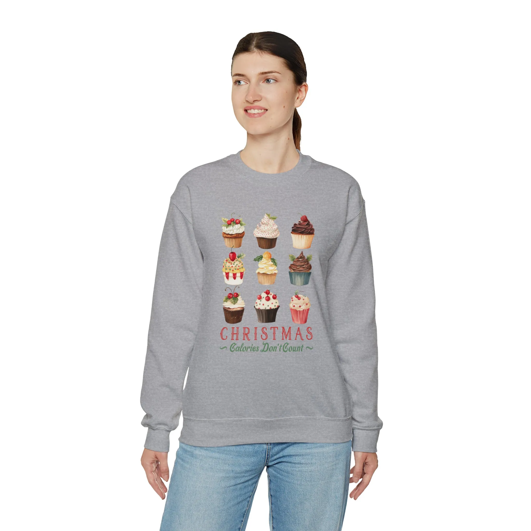 Christmas Calories Don't Count | Christmas Crewneck Sweatshirt | Unisex Sizing
