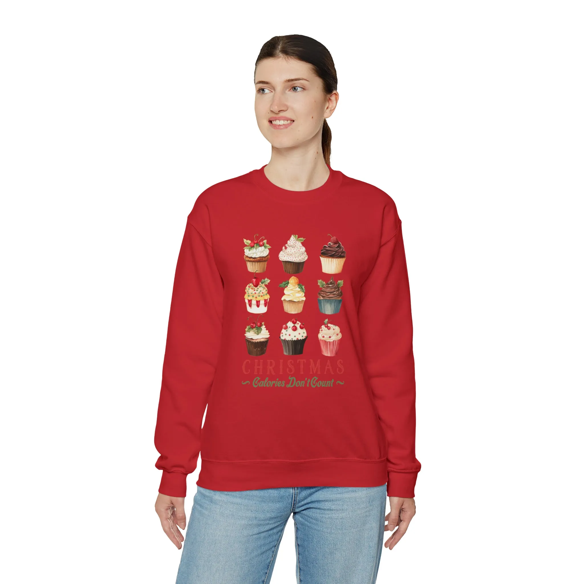 Christmas Calories Don't Count | Christmas Crewneck Sweatshirt | Unisex Sizing
