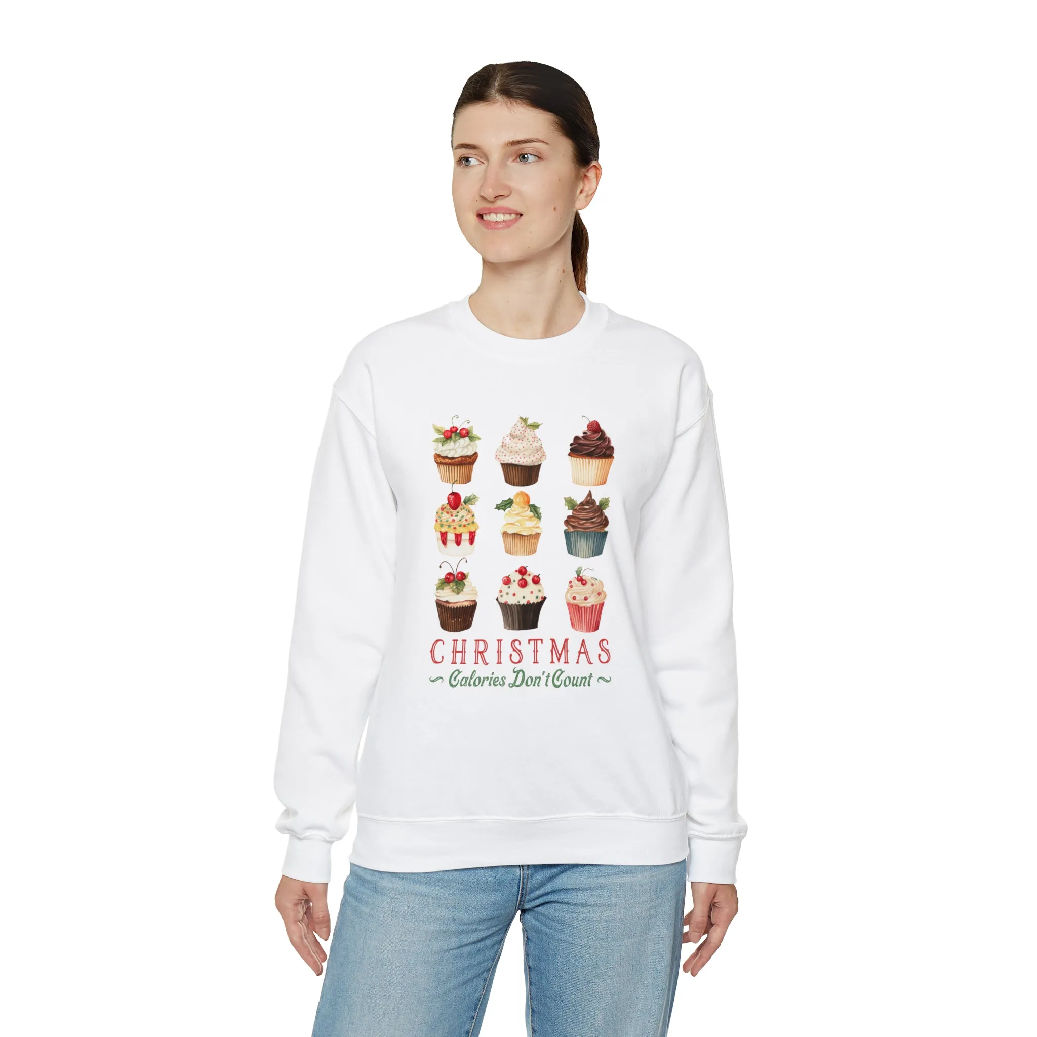 Christmas Calories Don't Count | Christmas Crewneck Sweatshirt | Unisex Sizing