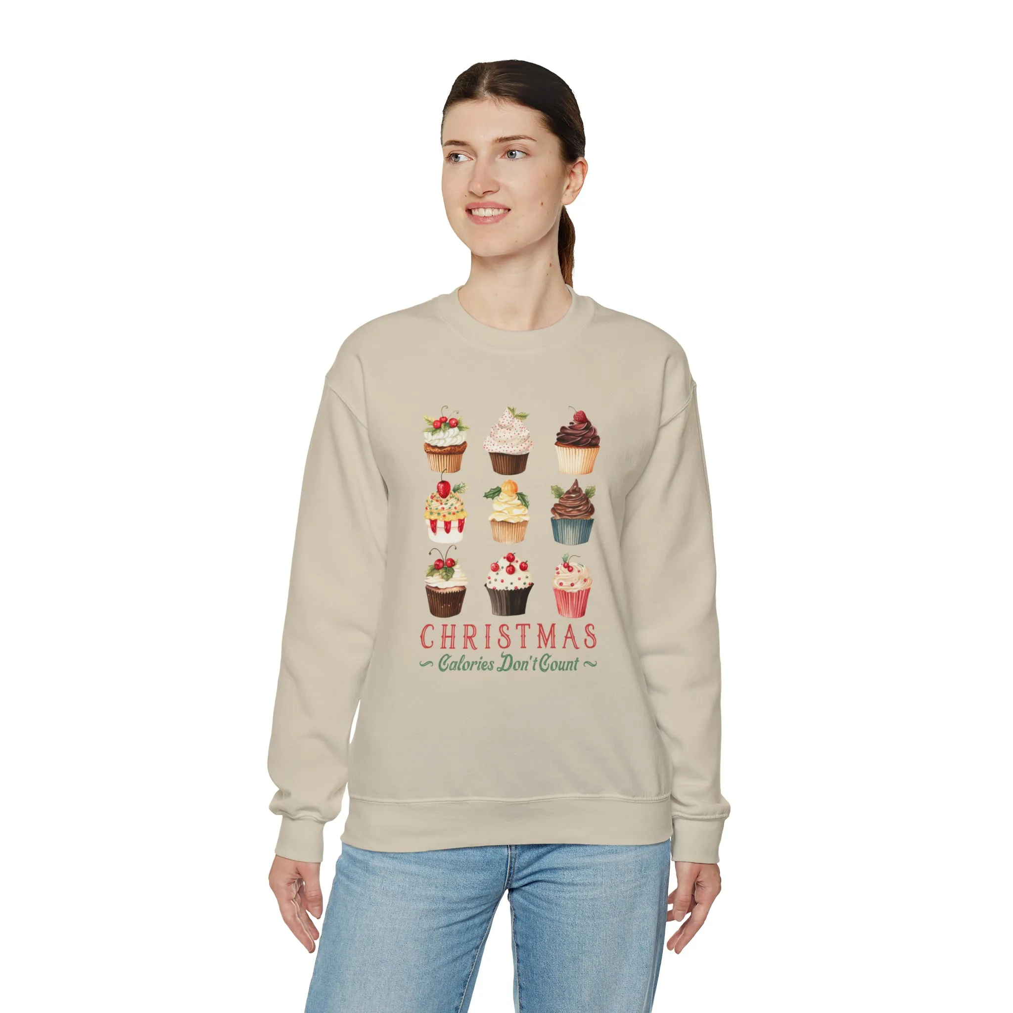 Christmas Calories Don't Count | Christmas Crewneck Sweatshirt | Unisex Sizing