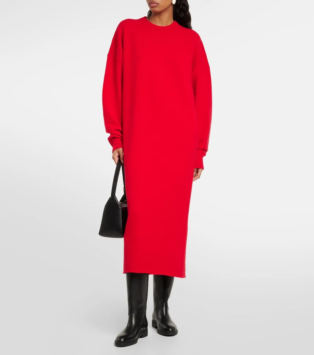Extreme Cashmere Kinky Cashmere Maxi Dress, Red
