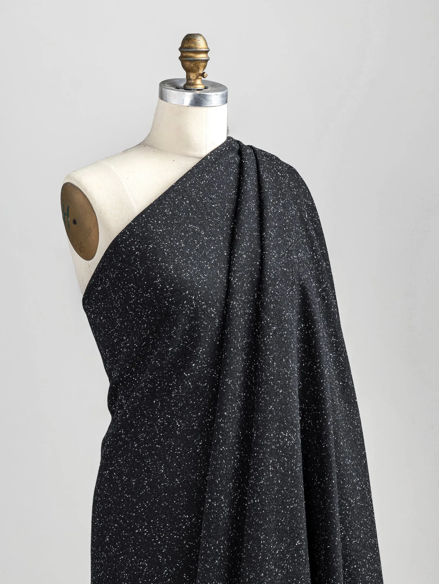 Fleck Heavy Double Knit Deadstock - Black