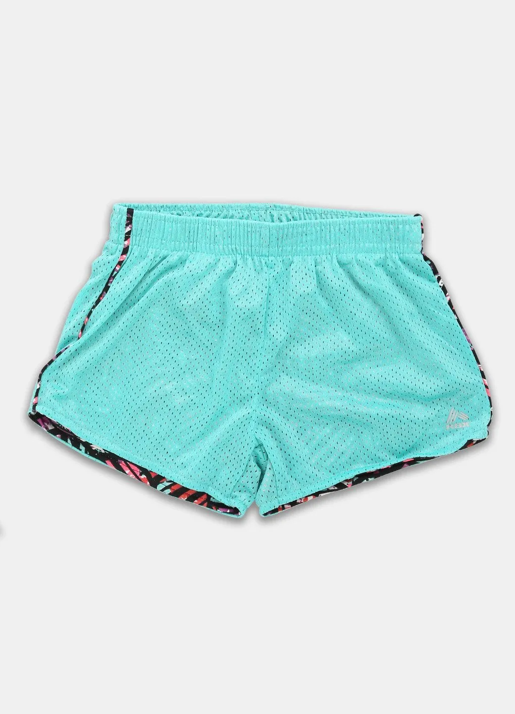 Girl's Mesh Performance Shorts with Contrast Print
