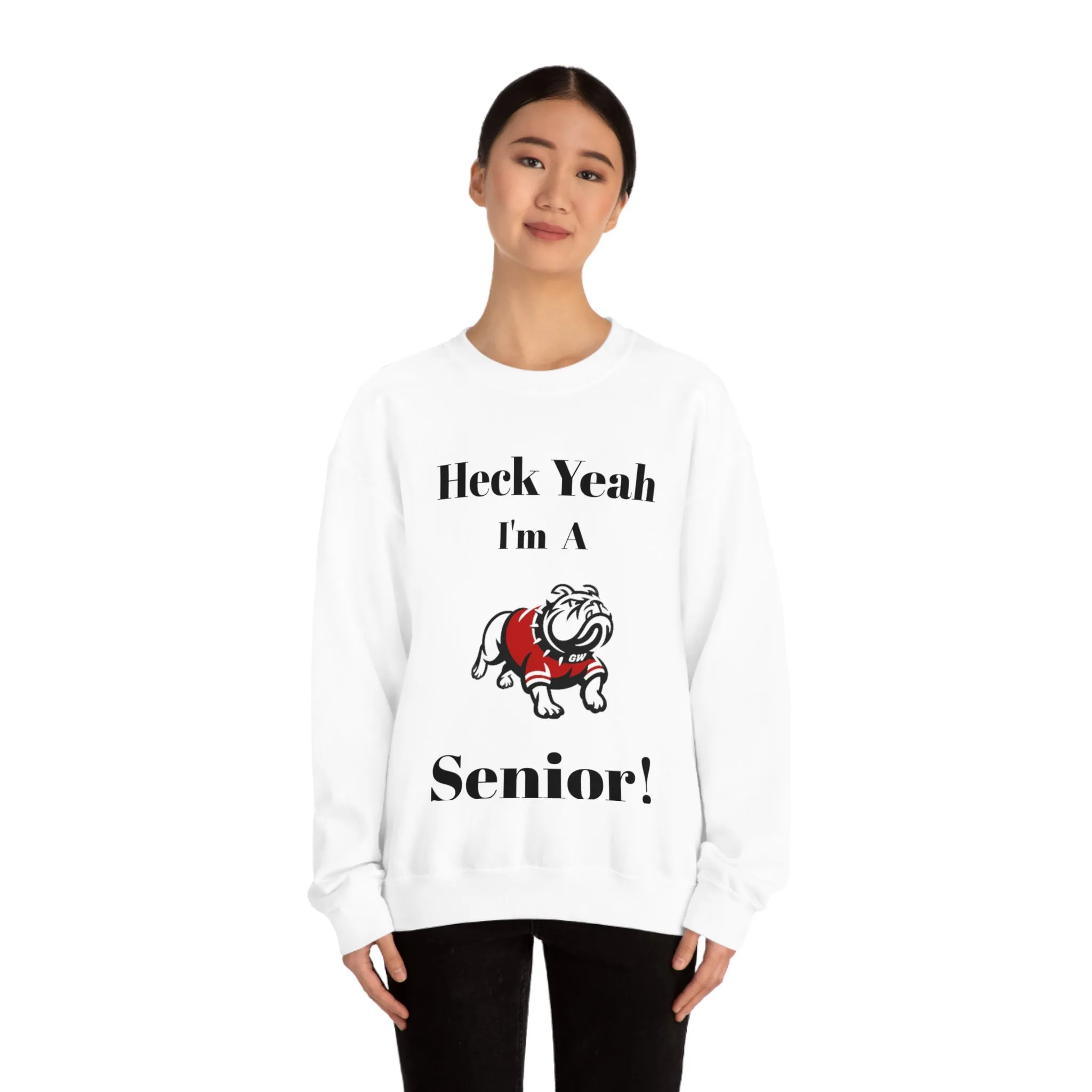 Heck Yeah I'm A Gardner Webb Senior Unisex Heavy Blend™ Crewneck Sweatshirt
