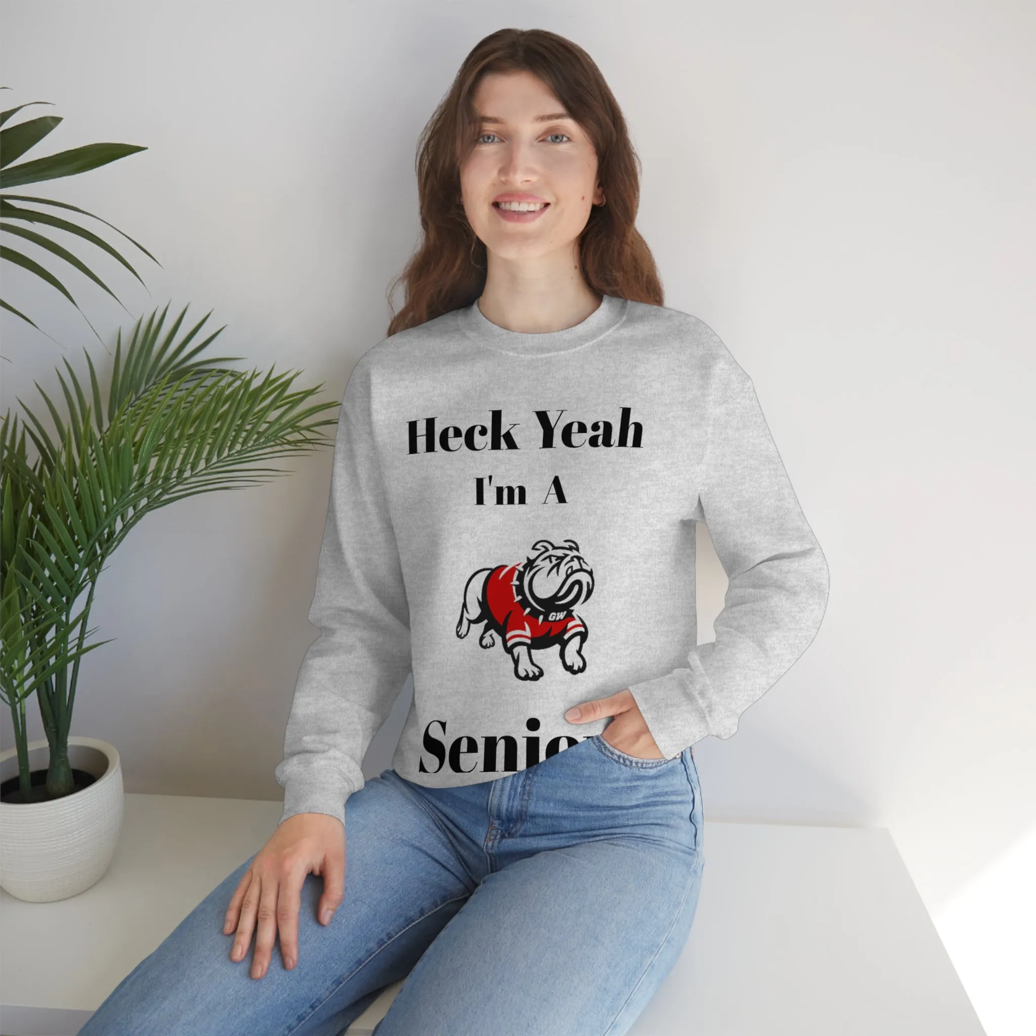 Heck Yeah I'm A Gardner Webb Senior Unisex Heavy Blend™ Crewneck Sweatshirt