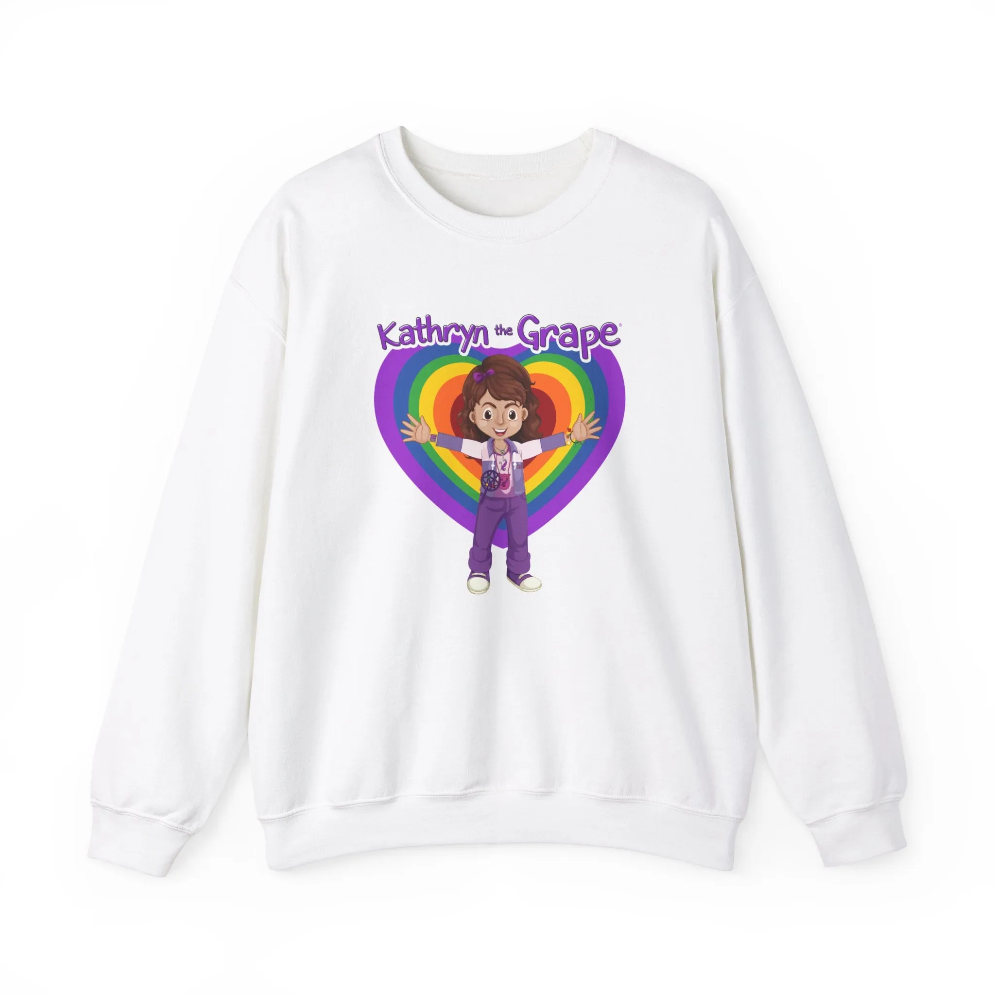 Kathryn the Grape Ripple Love Teen/Adult Heavy Blend™ Crewneck Sweatshirt