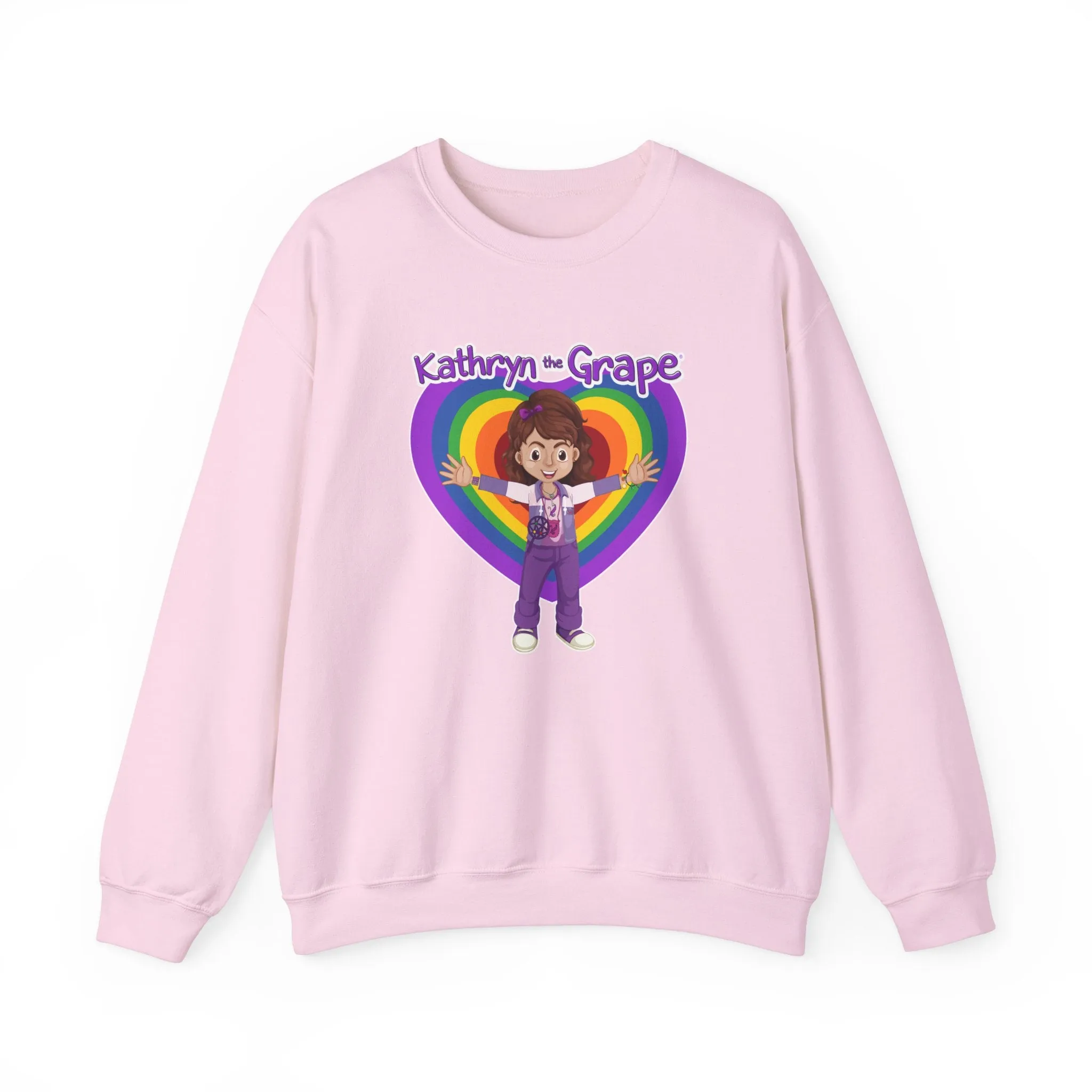 Kathryn the Grape Ripple Love Teen/Adult Heavy Blend™ Crewneck Sweatshirt