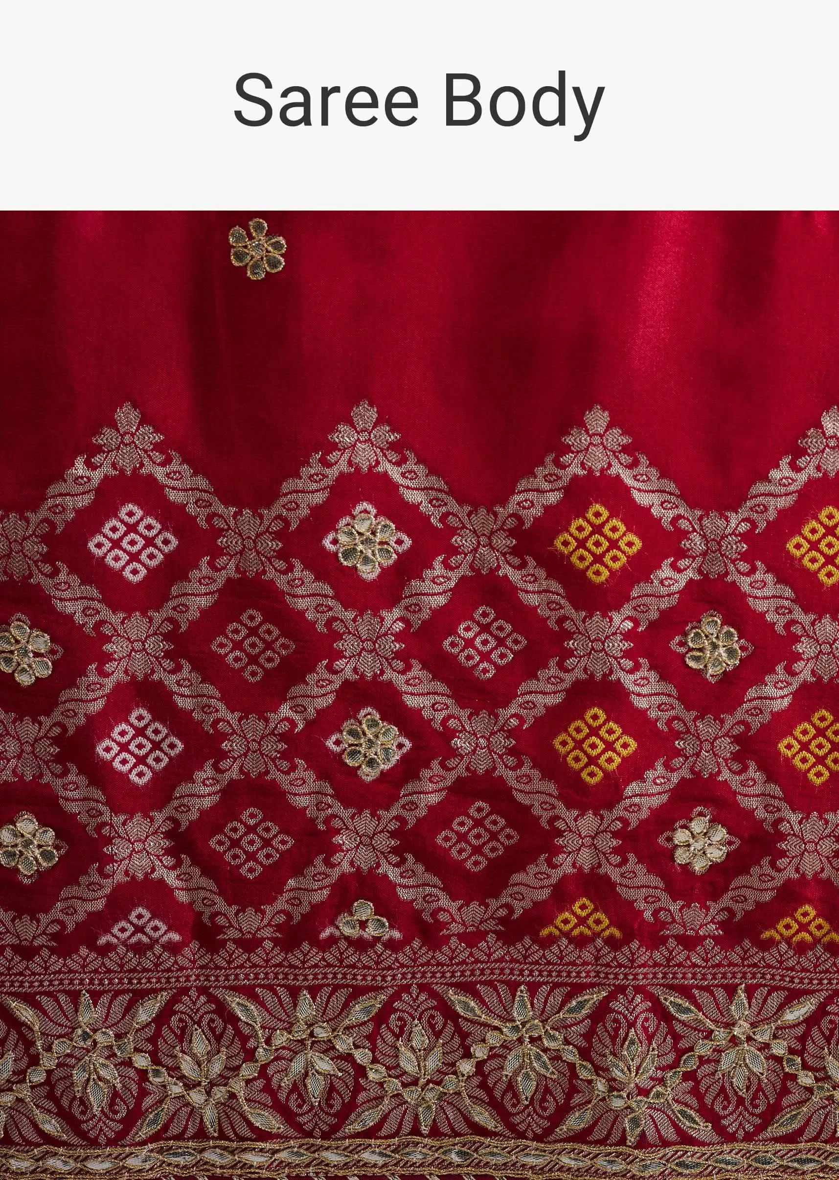 Maroon Red Dola Silk Saree With Intricate Embroidery