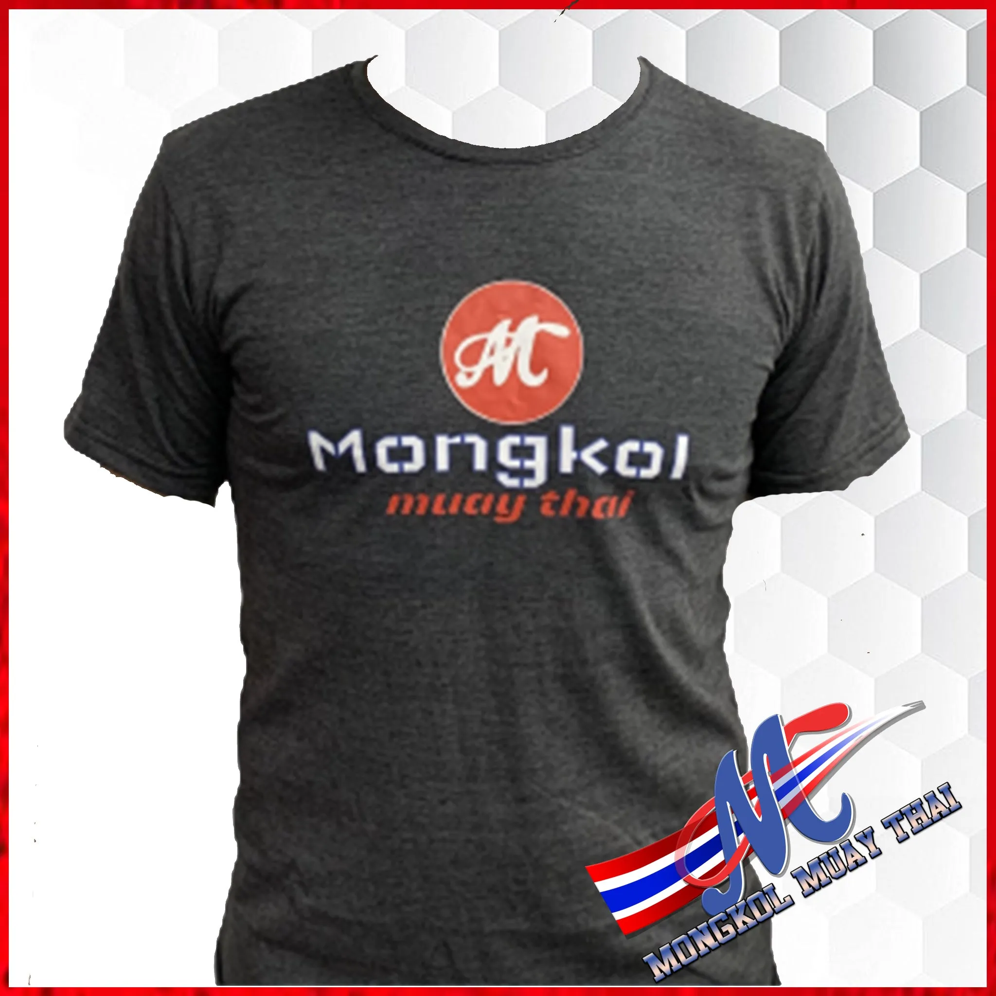 Mongkol Short Sleeves Dark Gray Tee Thirst