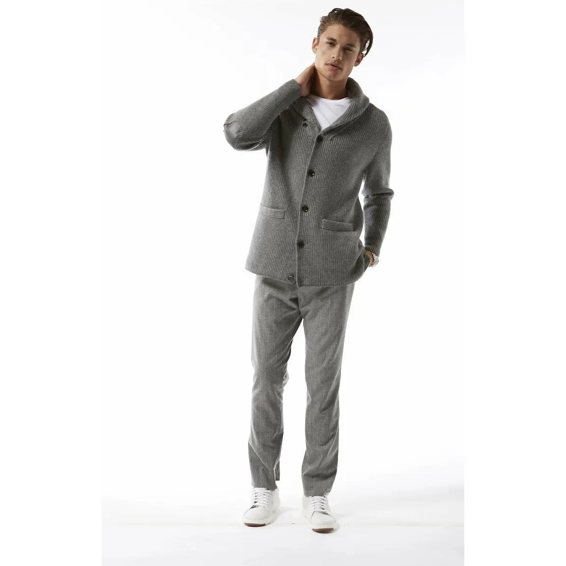 Shawl Collar Cashmere Cardigan