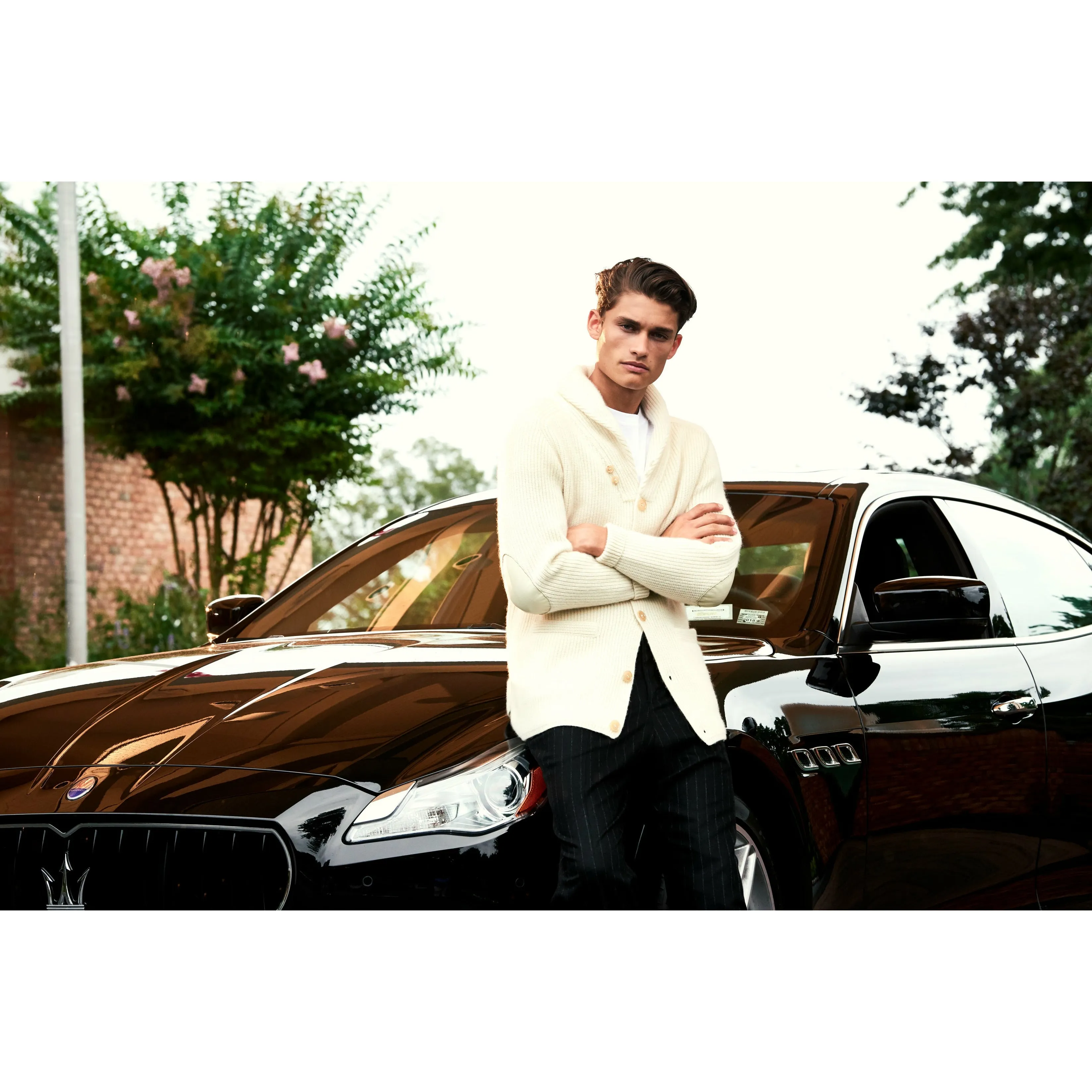 Shawl Collar Cashmere Cardigan