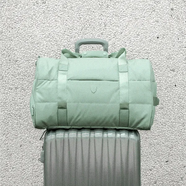 The Puffer Duffel Bag - Sage Green