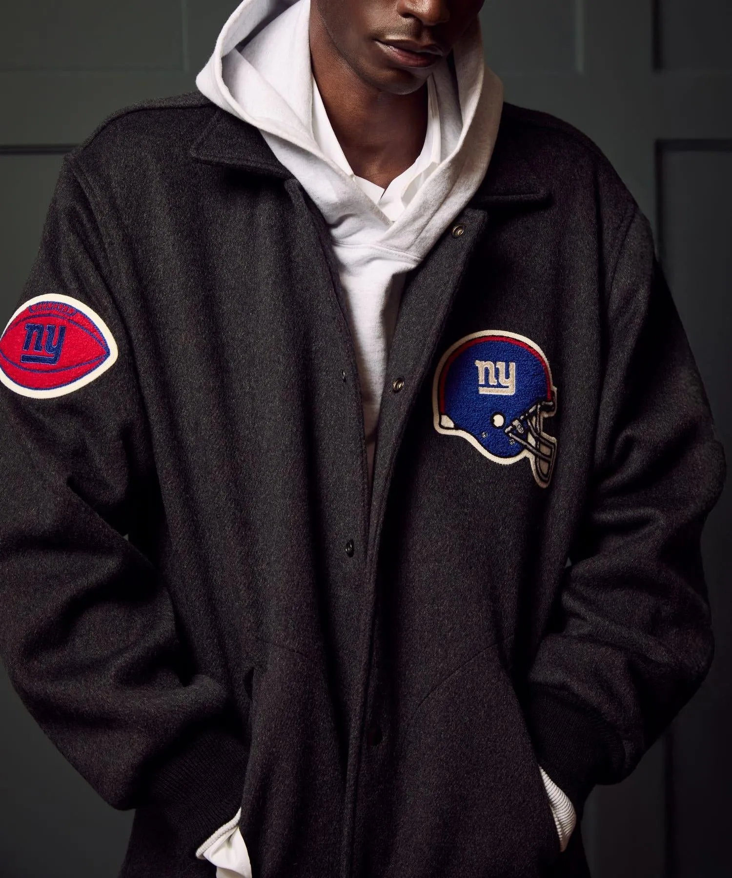 Todd Snyder   NFL by Fanatics Giants Cashmere Coaches Jacket