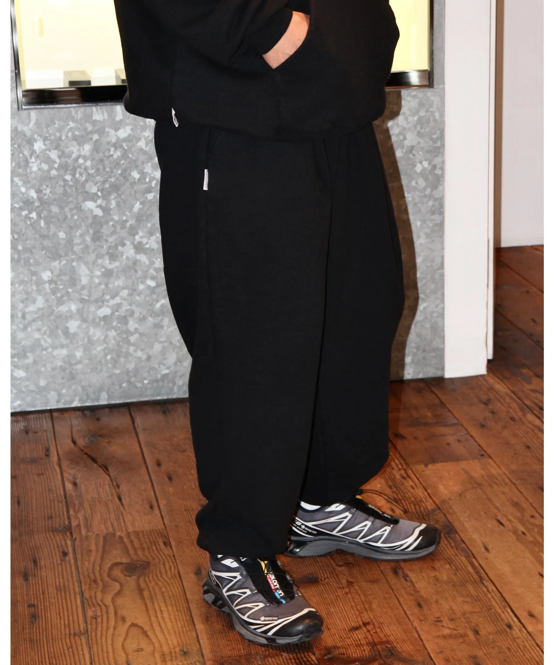 WIDE SWEAT PANTS "D.NAVY"